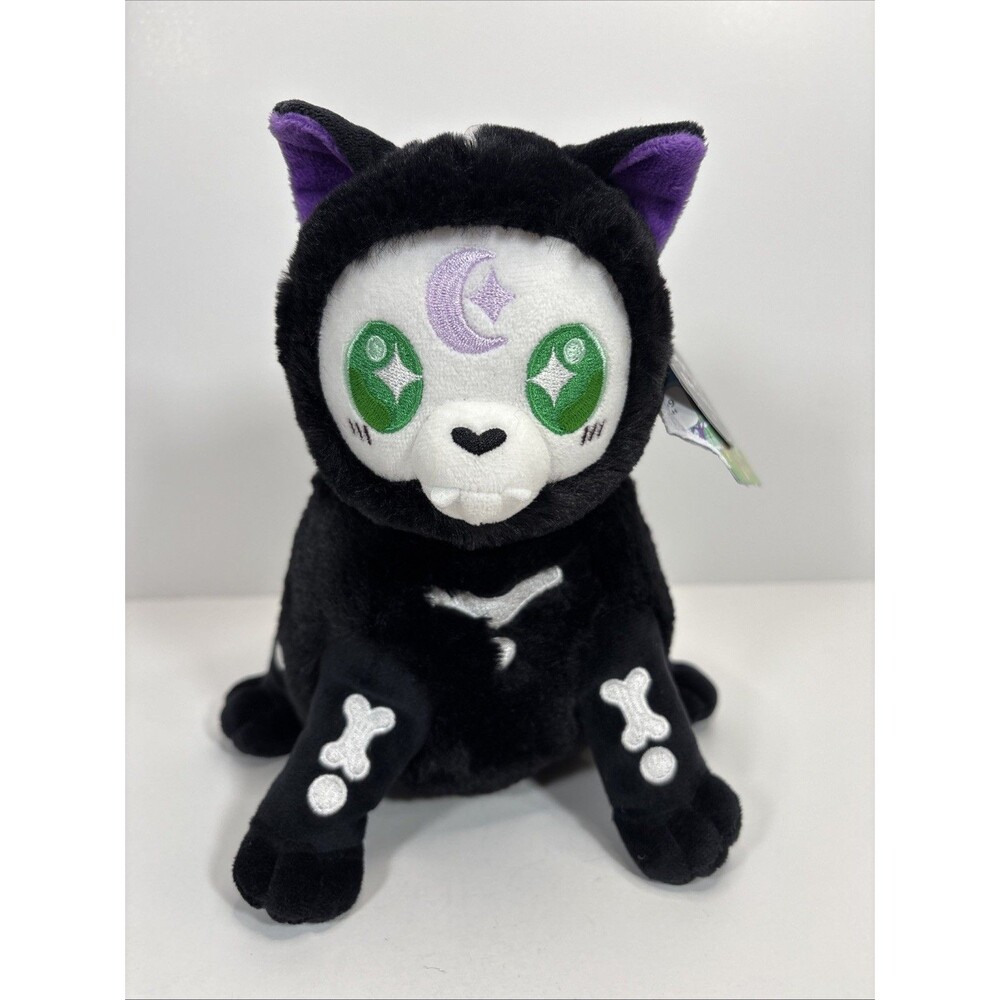 Squishable Spirit Halloween Exclusive Witchy Skeleton Cat Plush Toy 7" NWT